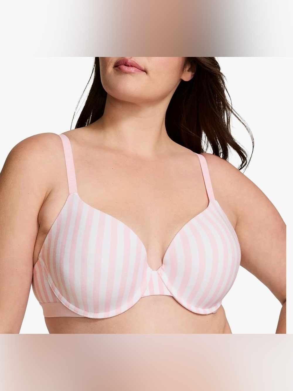 Victoria’s Secret Full Coverage Lightly Lined T-Shirt Bra Pink/White 40D NWT